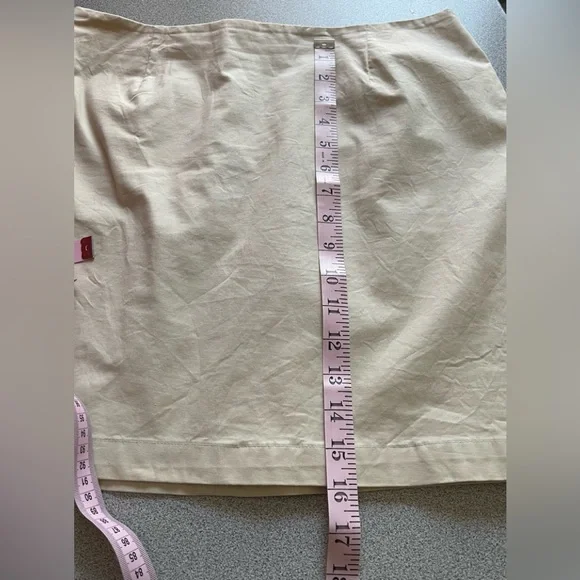 Vintage Y2K Gap Stretch Beige Skirt Size 10 - Picture 10 of 10